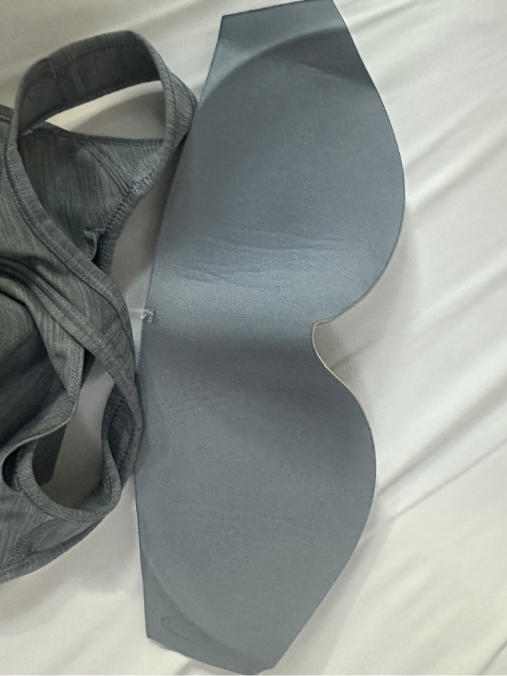Nike Dri-FIT Medium Support Sports Bra Gray Racerback Padded Women’s S - Picture 5 of 6